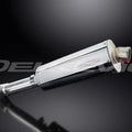 Delkevic 14" Stainless Steel Oval Stubby Muffler - BMW F800GS - 08-17 Exhaust