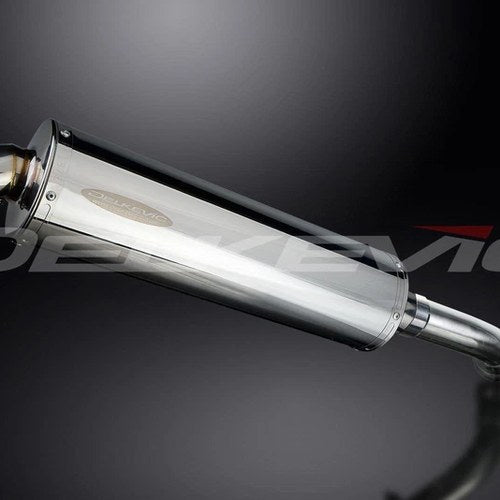 Delkevic 18" Stainless Steel Oval Slip-On Muffler - BMW K1200GT - 06-12 Exhaust
