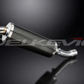 Delkevic 14" Carbon Fiber Oval Slip-On Muffler - Ducati Diavel - 11-19 Exhaust