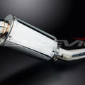 Delkevic 9" Stainless Oval Slip On Muffler - Yamaha FZR600 4JH 1995-1999 Exhaust