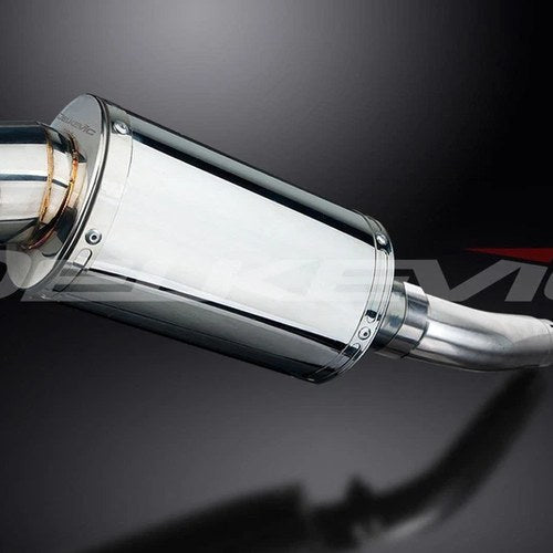 Delkevic 9" Stainless Steel Oval Muffler - Triumph Sprint 955i ST 98-05 Exhaust