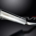 Delkevic 18" Stainless Oval Muffler - Yamaha YZF-R6 03-05 YZF-R6S 06-09 Exhaust