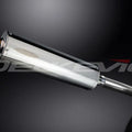 Delkevic 18" Stainless Steel Oval Muffler - Yamaha YZF750R - 1994-1998 Exhaust