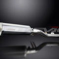 Delkevic 14" Stainless Oval Muffler - Honda NT700V Deauville - 06-15 Exhaust