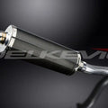 Delkevic 14" Carbon Fiber Stubby Oval Muffler - Honda CB500F - 2013-2018 Exhaust