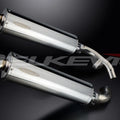 Delkevic 18" Stainless Steel Oval Mufflers - Honda ST1100 - 1991-2002 Exhaust