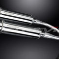 Delkevic 14" Stainless Steel Round Mufflers - Honda CB900 - 2002-2007 Exhaust