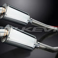 Delkevic 9" Stainless Steel Oval Mufflers - Suzuki GSX1300R - 2008-2020 Exhaust