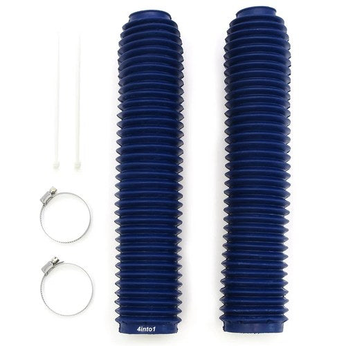 2 Pack Blue Fork Boots Gaiters Honda CR125 CR250 XR250 XR400 CR500 XR600 XR650