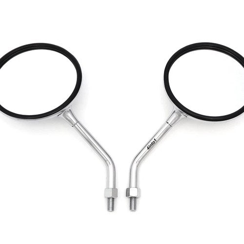 Set of 2 Chrome Motorcycle Mirrors - Honda CX/GL500 CB650C CB750C/900C GL1100
