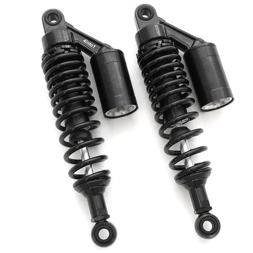 Black Remote Reservoir Shocks - Eye To Eye - 310-320mm for Kawasaki