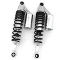 Silver & Black Remote Reservoir Shocks - Eye To Eye - 340mm 350mm for Suzuki