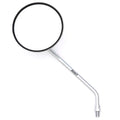 Universal Left Side Chrome Motorcycle Mirror - 10MM x 1.25 Honda Kawasaki Suzuki