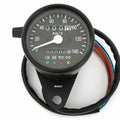 Mini Kmh Speedometer Indicator Lights & Trip Meter 1400:60 Black 12V Gauge 2.5"