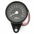 Mini Mechanical Motorcycle Tachometer Tach 12K RPM- Black - 1:7