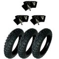 HD 3) Tires And 3) Tubes Straight Stem Size 2.50-10 2.50X10 For Honda AERO50 10"