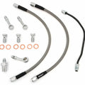 Stainless Steel Brake Line Kit w/Brake Pipe - Clear - Honda CB750K CB750 72-76