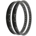 Rising Sun Black Aluminum Rim Set - Honda S65 Sport 65 - 1965 - 1969
