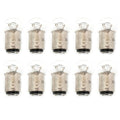 10 Pack Mini 1157 Turn Signal Light Bulb Clear Dual Filament Motorcycle Scooter
