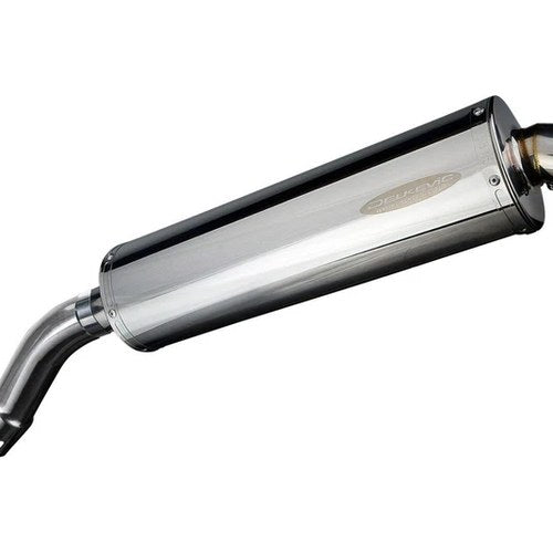 Delkevic 18" Stainless Slip-On Oval Muffler - BMW F800GT - 13-17 Exhaust