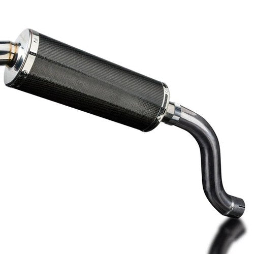 Delkevic 14" Carbon Slip-On Oval Muffler - Triumph Daytona 955i - 01-02 Exhaust