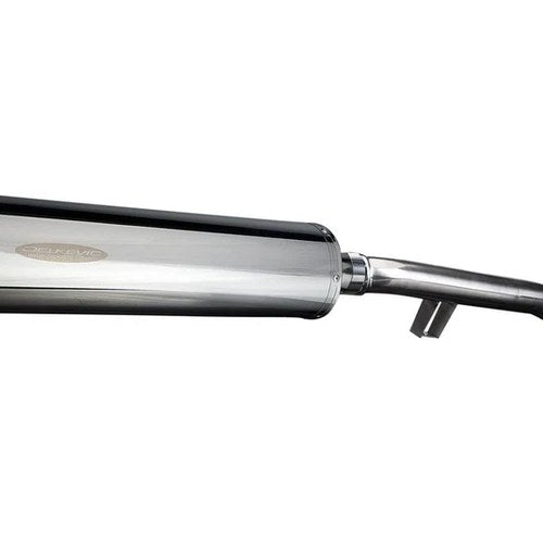 Delkevic 18" Stainless Slip-On Oval Muffler - Triumph Trophy SE - 13-17 Exhaust