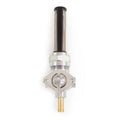 Chrome Petcock Fuel Valve Straight Down Outlet Spigot 22mm Harley Davidson 75-up