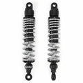 Adjustable Black & Chrome Performance CNC Shocks - Eye / Eye - 340-350mm