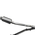 Delkevic Full 2-1 Exhaust 9" Stainless Oval Muffler - Yamaha Tracer 700 - 16-17