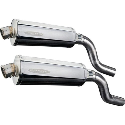 Delkevic 14" Stainless Slip-On Mufflers - Kawasaki Ninja 1400 - 11-20 Exhaust