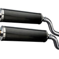 Delkevic 18" Carbon Slip-On Oval Mufflers - Kawasaki Ninja 1000 - 11-20 Exhaust