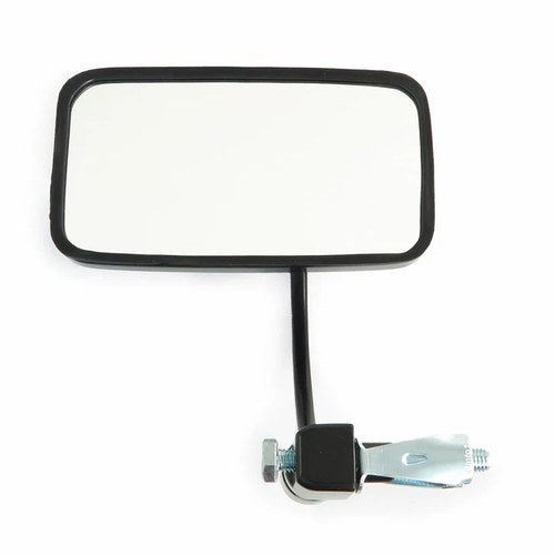 Black Cafe Bar End Motorcycle Mirror - Rectangular