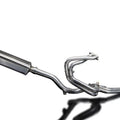 Delkevic Full 4-1 Exhaust High Mount 17" Stubby Tri-Oval Muffler Honda VFR800