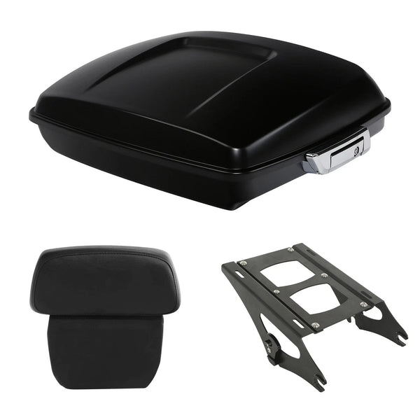Razor Trunk Backrest Mount Rack Fit For Harley Road Glide 2014-2026 Black Denim