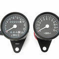 Kmh Mini Speedometer 1400:60 & Tachometer 1:7 - Black