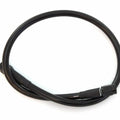 AN3 Black Stainless Steel Braided Brake Line - Zinc Plated Ends - 20"