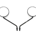 Set of 2 Reproduction Round Black Mirrors 10mm - Honda XR250L XR250 1994 - 1996