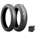 Bridgestone Battlax BT-46 Tire Set - Honda CB350/360/400F CL/CJ360 Tires & Tubes