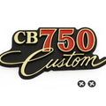Side Cover Emblem - 87127-425-730 - Honda CB750C Custom - 1980-1982 Panel Badge