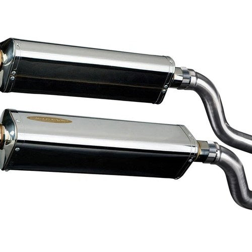Delkevic 17" Stainless Tri-Oval Mufflers Kawasaki Ninja 1000 - 11-20 Exhaust