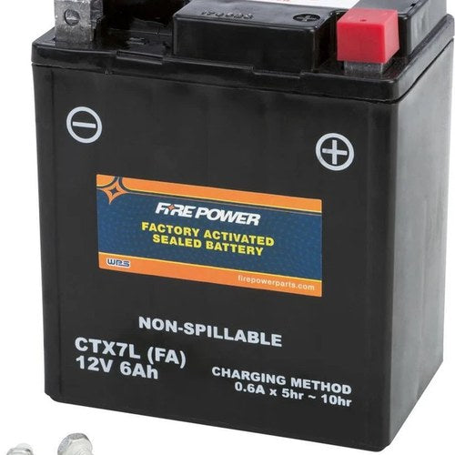 Fire Power Sealed Factory Activated Agm 12V Battery CTX7L Maintenance Free