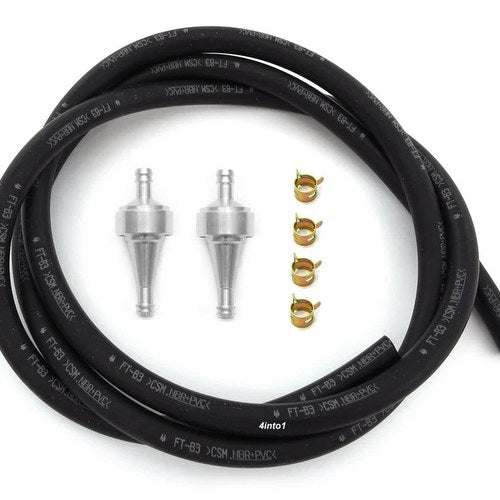 5.5mm Genuine Honda Fuel Line Kit w/ 2 Titanium Aluminum Fuel Filter & Clips
