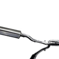 Delkevic Full 2-1 Exhaust 17" Stainless TriOval Muffler Kawasaki Ninja 300 13-17