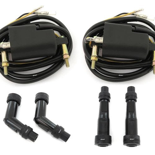 2 Pack Ignition Coil & Cap Kawasaki KZ650 KZ900 KZ1000 Suzuki GS550 GS750 GS1000