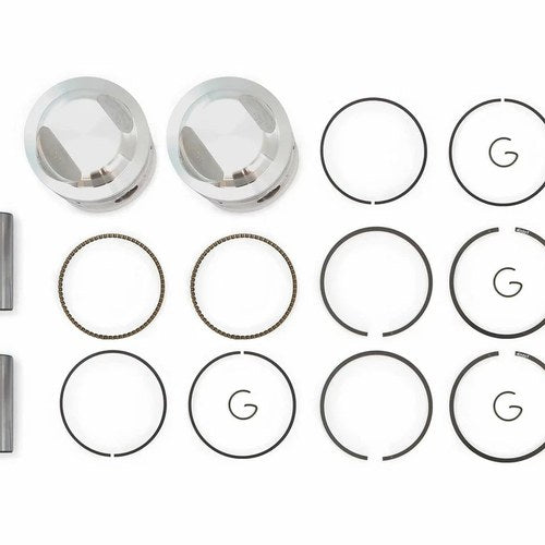 2 Piston Kits - Oversize 0.25mm - Honda CB450K CL450K - Rings Clips & Pins