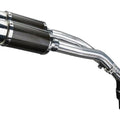 Delkevic 8" Carbon Round Slip-On Exhaust with Link Pipe Yamaha YZF-R1 2004-2006