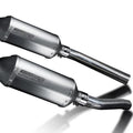 Delkevic 10" Titanium X-Oval Slip-On Exhaust - Suzuki DL1000 V-Strom - 2002-2012