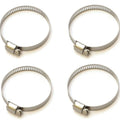 Set of 4 - Helix Racing Products Stainless Steel Thin Hose Clamps - 32mm - 58mm