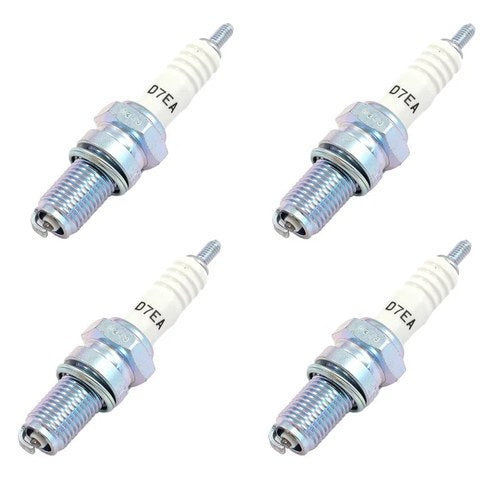 Set of 4 - Ngk D7EA Spark Plugs - 7912 - Honda Kawasaki Suzuki Yamaha Motorcycle