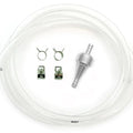 5 Feet SP1 1/4" 6mm Clear Fuel Line Kit w/ Titanium Aluminum Fuel Filter & Clips
